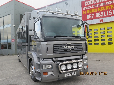 A recent spray painting job completed on a customers horse box